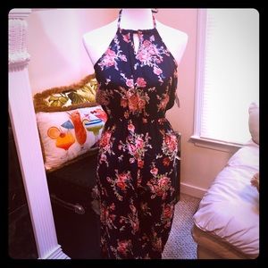 Navy! 😍 Floral Pant leg Jumpsuit ❤️